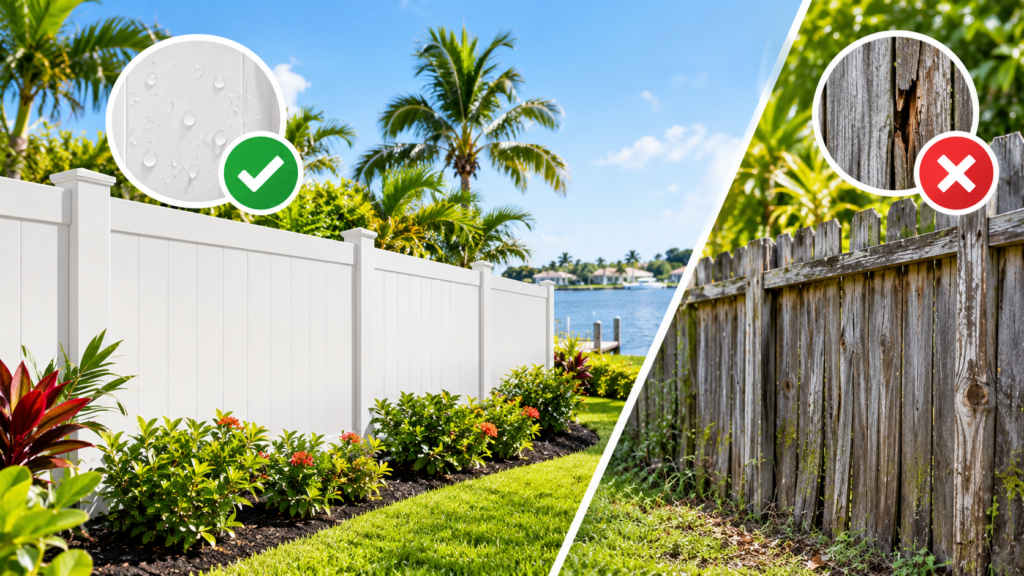 best low maintenance fence for Florida